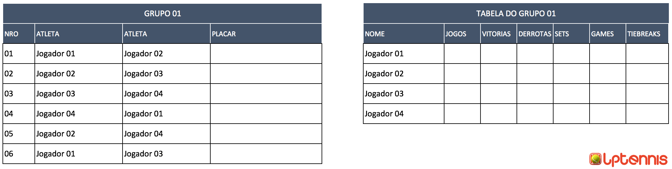 Challonge - Chaves do Torneio - Eliminação simples & dupla, Todos